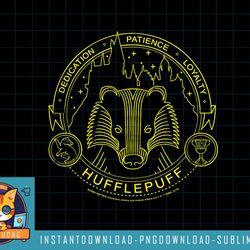 kids harry potter hufflepuff badger house values logo youth png, sublimate, digital download