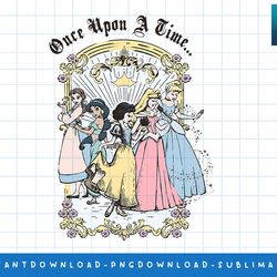 disney princess once upon a time vintage group portrait png, sublimate, digital print