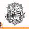 Kids Harry Potter Hufflepuff Dark Detailed Crest png, sublimate, digital download.jpg