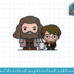 kids harry potter hagrid hedwig and harry cute cartoon png, sublimate, digital download