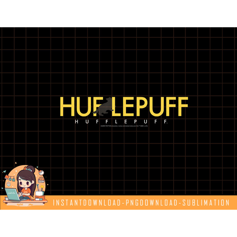 Kids Harry Potter Hufflepuff House Simple Text png, sublimate, digital download.jpg