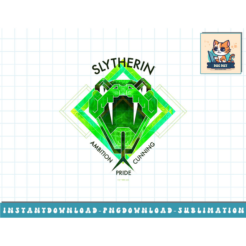 Harry Potter Deathly Hallows 2 Slytherin Snake Crest png, sublimate, digital download.jpg