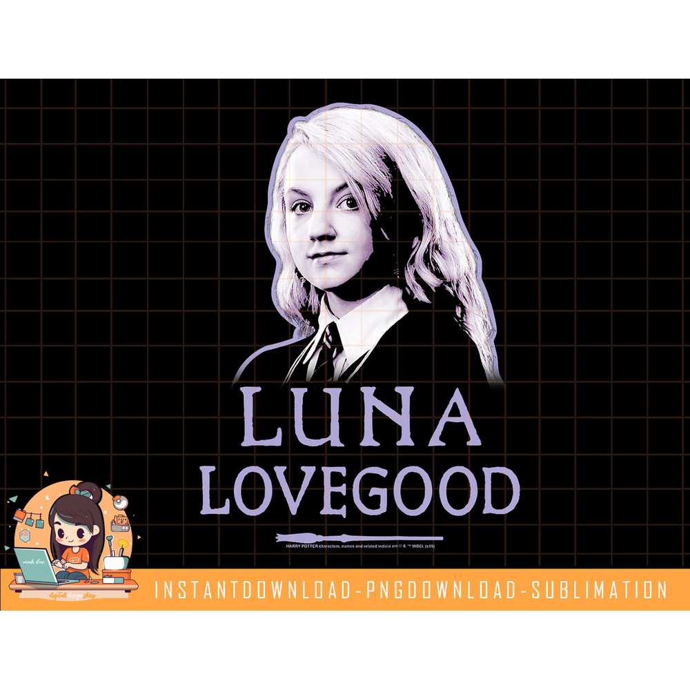 Kids Harry Potter Luna Lovegood Portrait png, sublimate, digital download.jpg