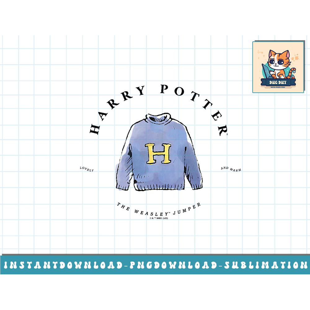 Harry Potter Deathly Hallows 2 The Weasley Jumper png, sublimate, digital download.jpg