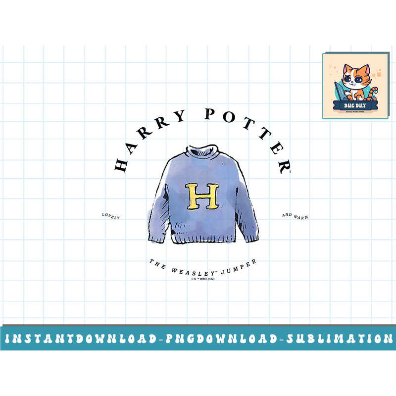 Harry Potter Deathly Hallows 2 The Weasley Jumper png, sublimate, digital download.jpg