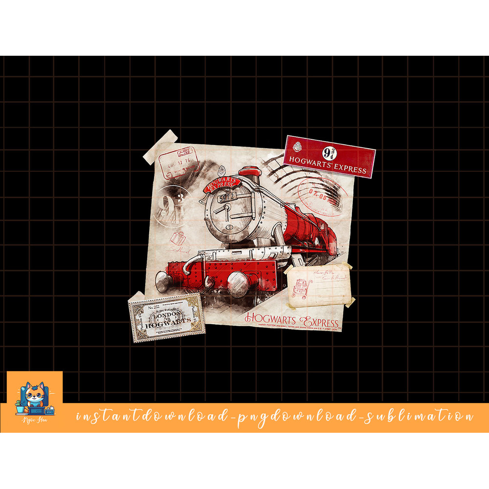 Kids Harry Potter Hogwarts Express Post Card png, sublimate, digital download.jpg