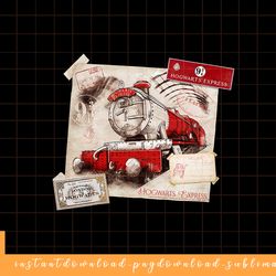 kids harry potter hogwarts express post card png, sublimate, digital download