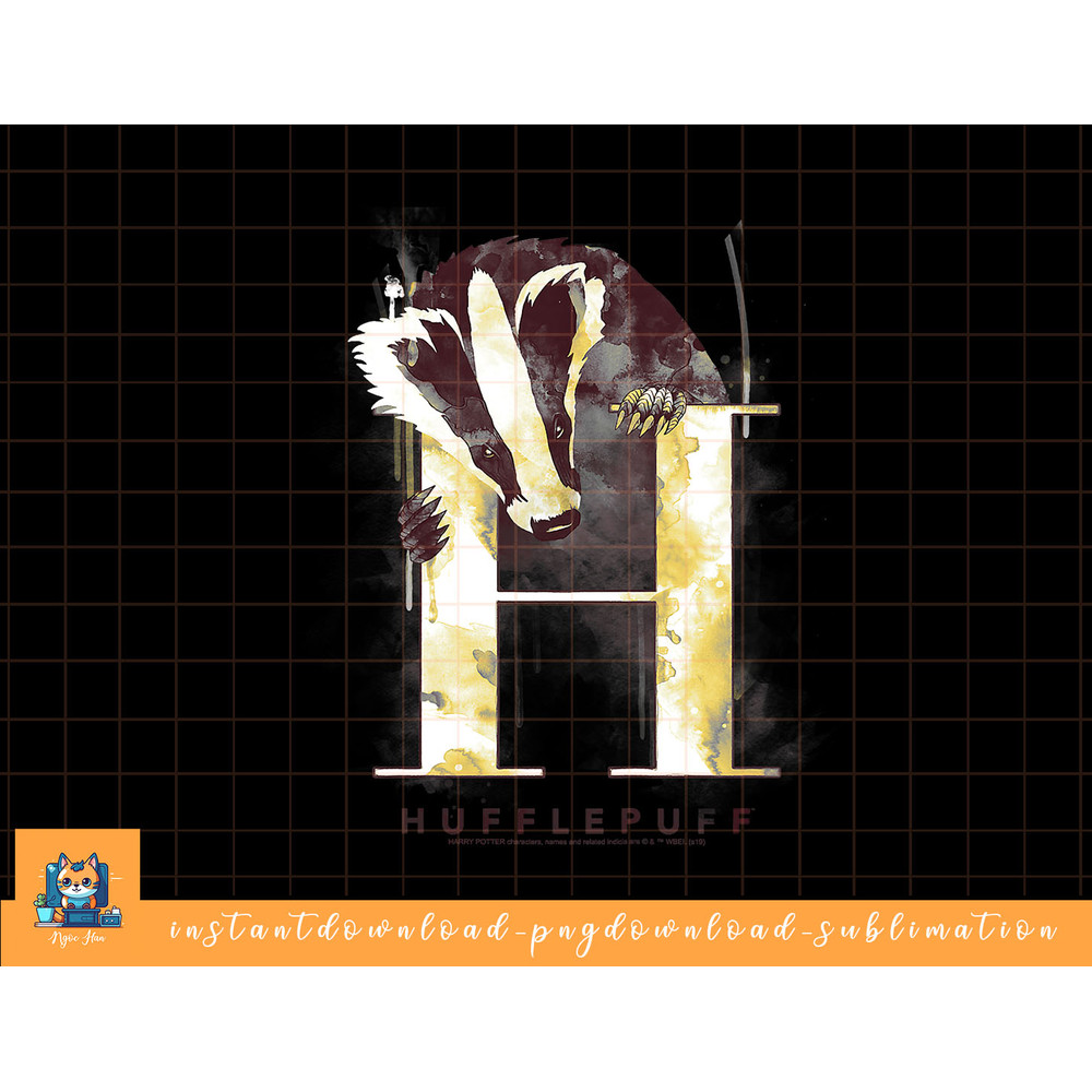 Kids Harry Potter Hufflepuff House Watercolor png, sublimate, digital download.jpg