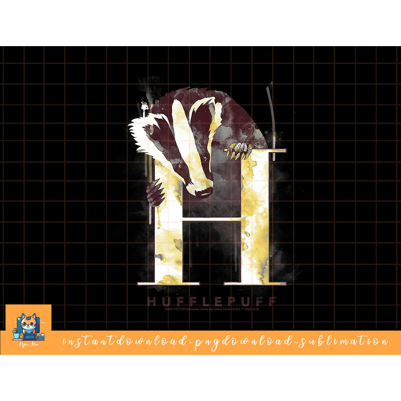 Kids Harry Potter Hufflepuff House Watercolor png, sublimate, digital download.jpg