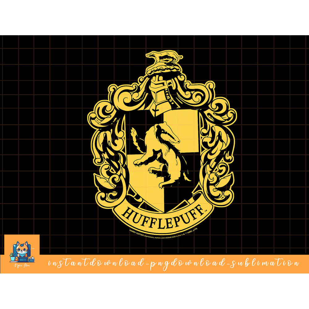 Kids Harry Potter Hufflepuff Simple House Crest png, sublimate, digital download.jpg