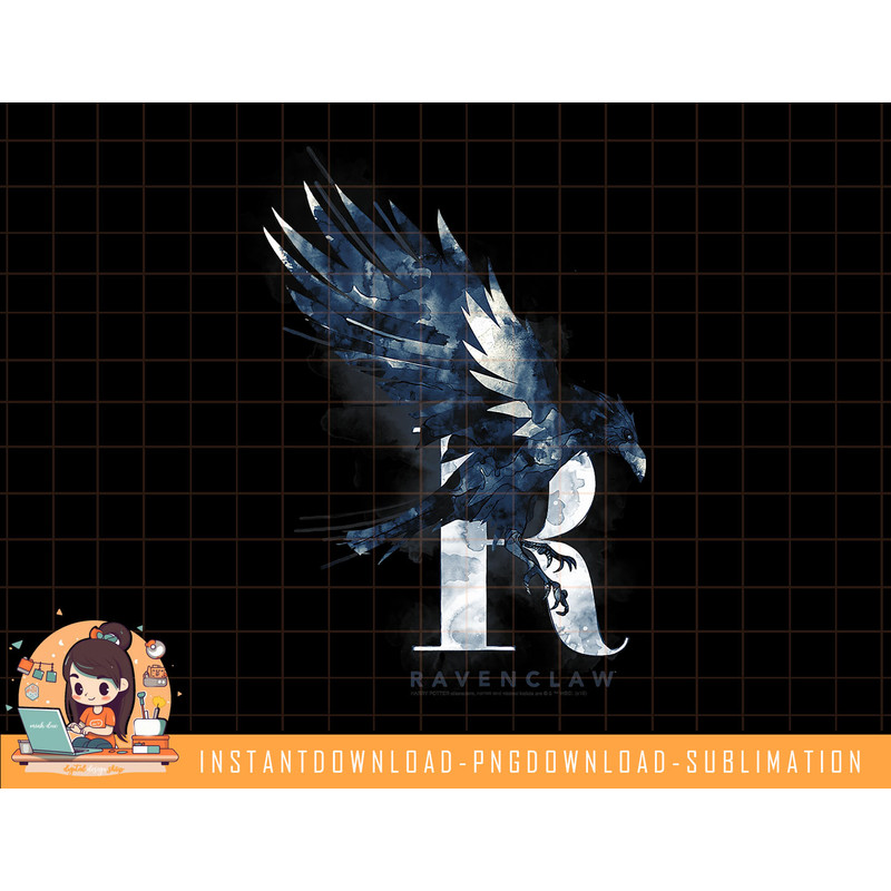 Kids Harry Potter Ravenclaw House Watercolor png, sublimate, digital download.jpg