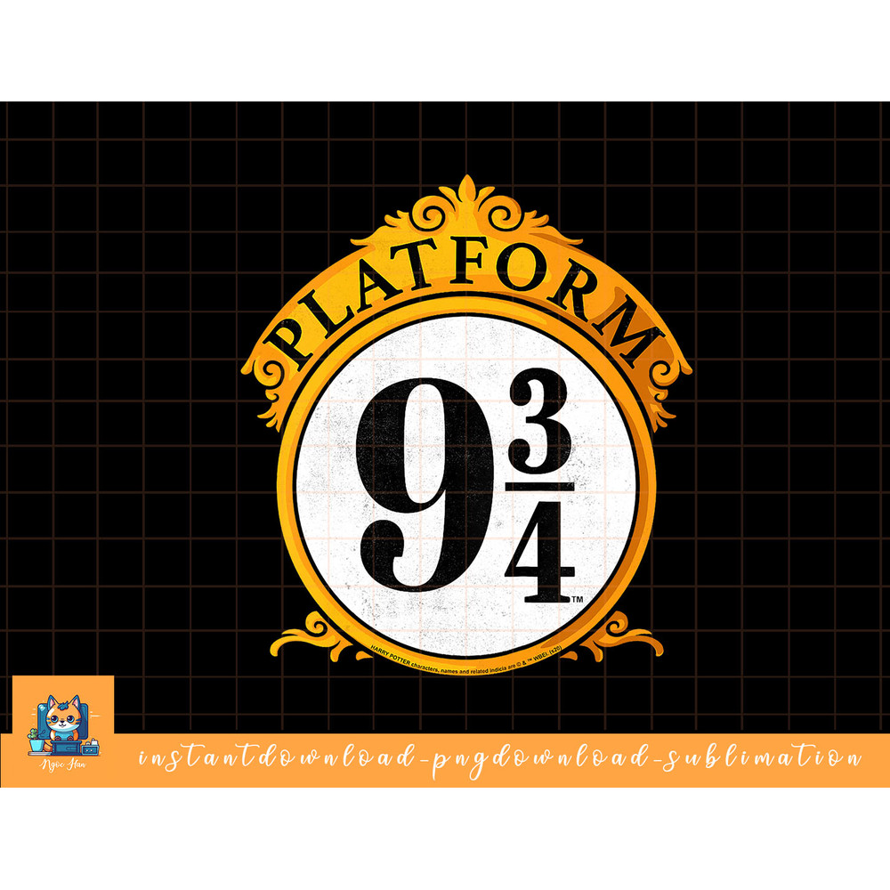 Kids Harry Potter Platform 9 &34 Sign png, sublimate, digital download.jpg