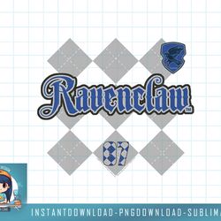 kids harry potter ravenclaw plaid chest logo png, sublimate, digital download