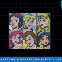 disney princess pop art portraits box up png, sublimate, digital print
