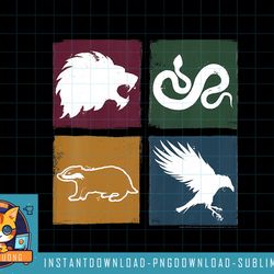 kids harry potter simple house crest box up png, sublimate, digital download