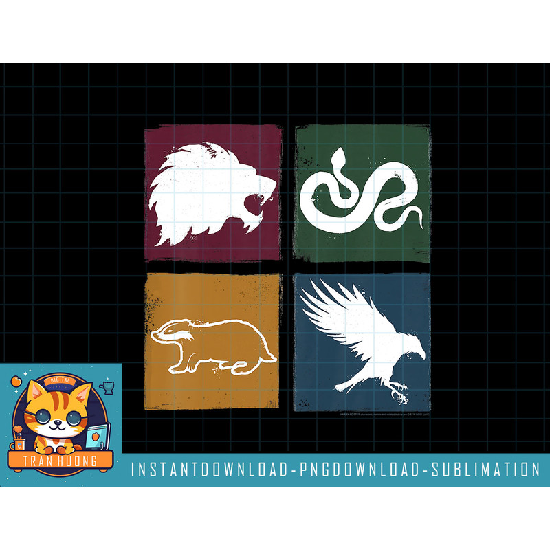 Kids Harry Potter Simple House Crest Box Up png, sublimate, digital download.jpg
