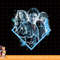 Kids Harry Potter Ron Harry Hermione Blue Lighting Portrait png, sublimate, digital download.jpg