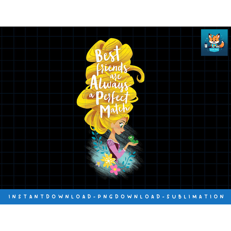 Disney Princess Rapunzel and Pascal Perfect Match png, sublimate, digital print.jpg