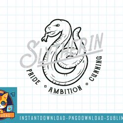 kids harry potter slytherin pride ambition cunning logo youth png, sublimate, digital download
