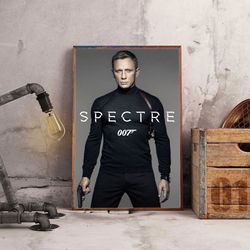 spectre poster, movie poster, movie decoration, movie wall art, spectre wall art, spectre home decor