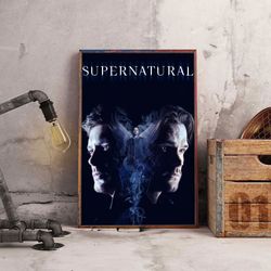 movie poster, supernatural poster, supernatural wall art, movie wall art, supernatural home decor, movie decoration