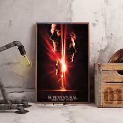 movie decoration, supernatural poster, supernatural wall art, movie poster, movie wall art, supernatural home decor