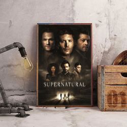 movie decoration, supernatural poster, movie poster, movie wall art, supernatural home decor, supernatural wall art