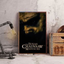 movie poster, the texas chain saw massacre poster, the texas chain saw massacre wall art, movie decoration