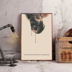 the texas chain saw massacre poster, the texas chain saw massacre wall art, horror movie poster, movie decoration