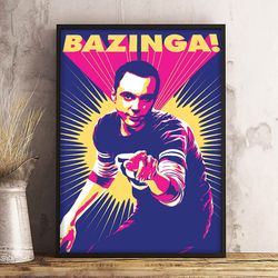 the big bang theory poster, the big bang theory wall art, movie poster, movie decoration, movie home decor