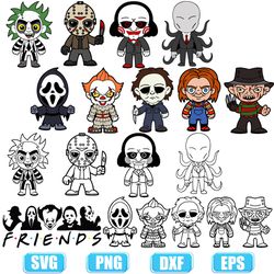 horror movie characters svg,halloween characters svg,horror characters svg,chucky knife svg,horror characters friends