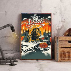 movie home decor, the big lebowski poster, the big lebowski wall art, movie poster, movie decoration