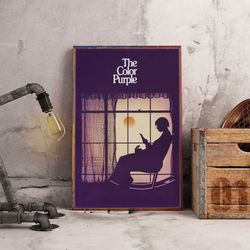 the color purple poster, the color purple wall art, movie poster, movie home decor, movie decoration