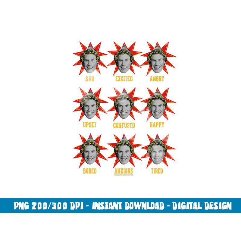 Elf Buddy s Faces png, sublimation .jpg