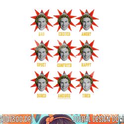 elf buddy s faces  png, sublimation