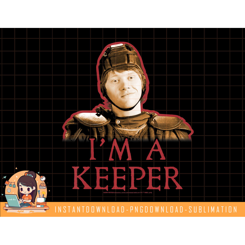 Kids Harry Potter Ron Weasley Im A Keeper Portrait png, sublimate, digital download.jpg