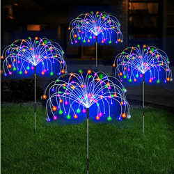 solar led firework fairy lights outdoor waterproof garden decoration lawn pathway solar lamp solar outdoor light garden