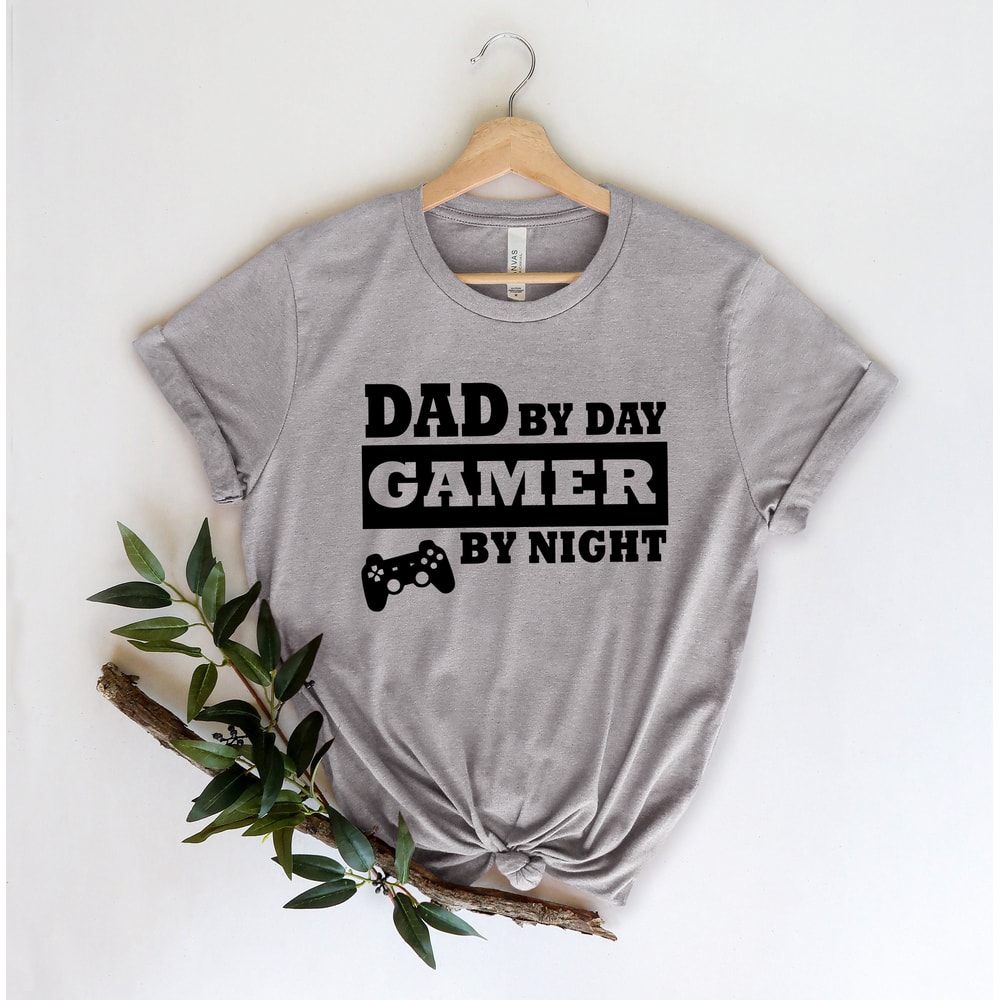 Dad by Day, Gamer by Night Shirt,Gift for Grandpa Shirt,New Dad Shirt,Dad Shirt,Daddy Shirt,Father's Day Shirt,Best Dad shirt,Gift for Dad - 2.jpg