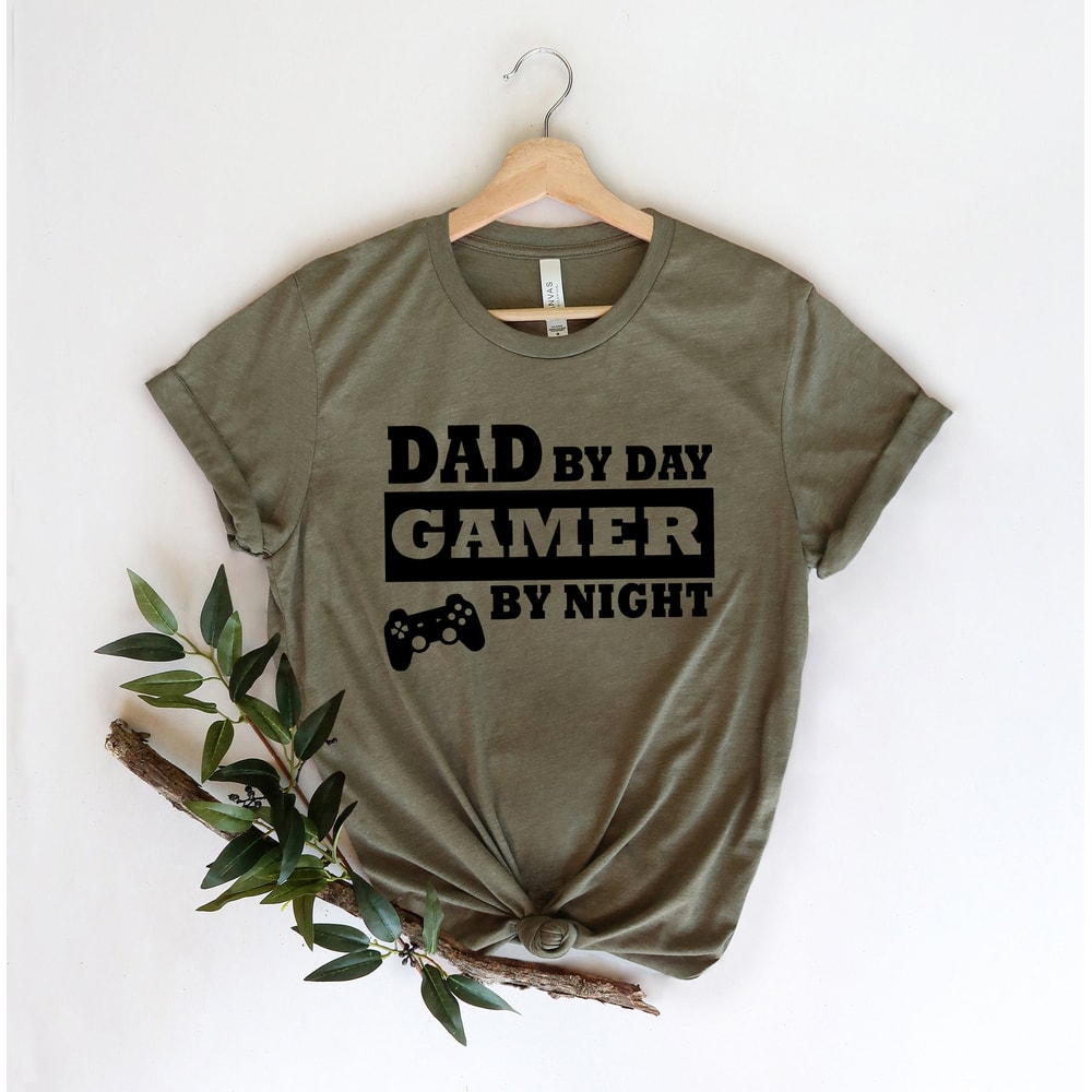 Dad by Day, Gamer by Night Shirt,Gift for Grandpa Shirt,New Dad Shirt,Dad Shirt,Daddy Shirt,Father's Day Shirt,Best Dad shirt,Gift for Dad - 4.jpg