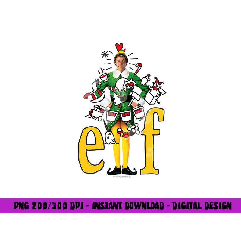 Elf Buddy The Elf png, sublimation .jpg