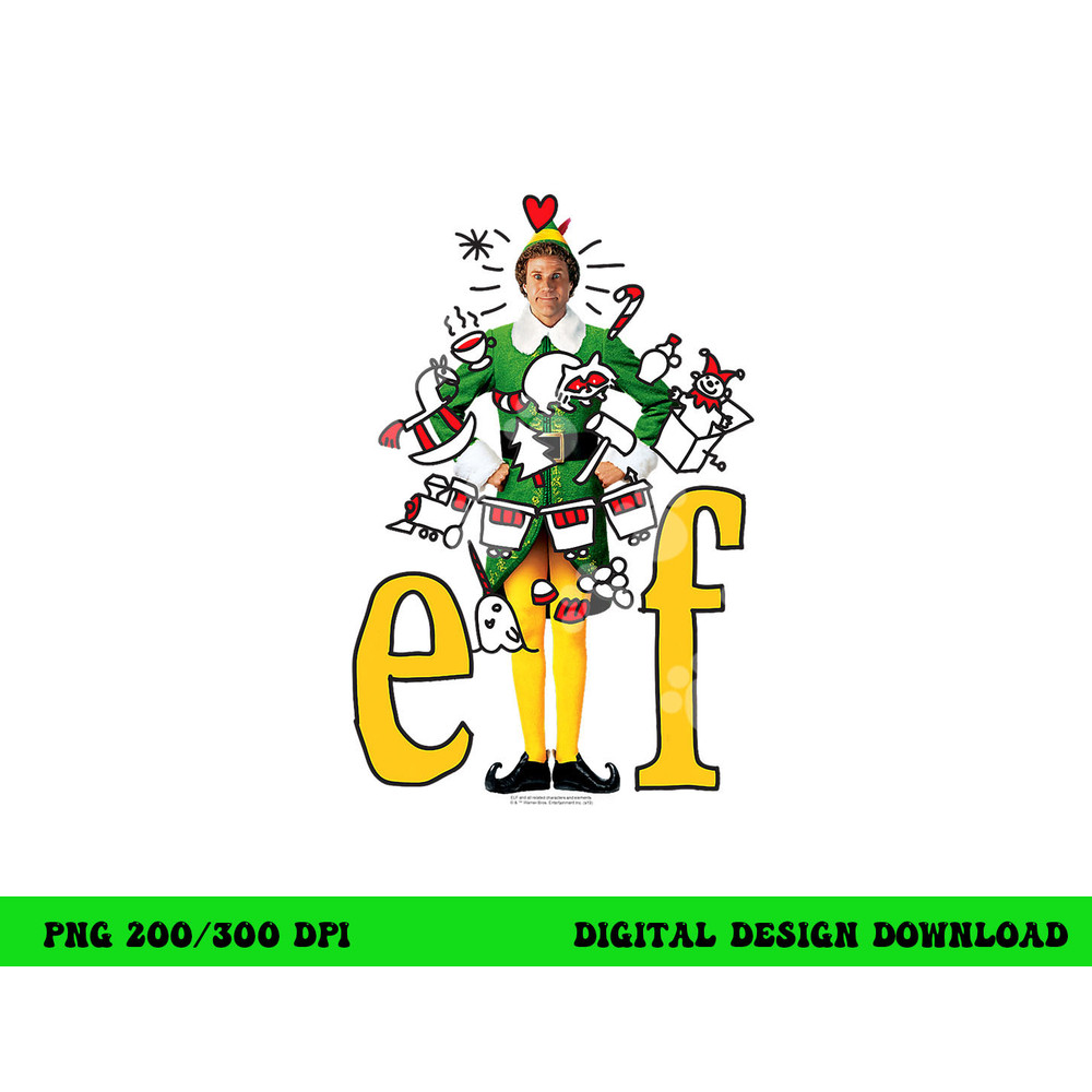 Elf Buddy The Elf  png, sublimation .jpg