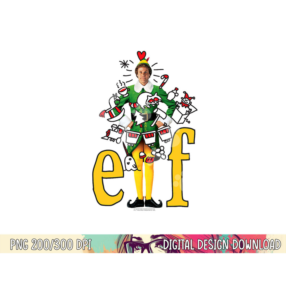 Elf Buddy The Elf png, sublimation .jpg