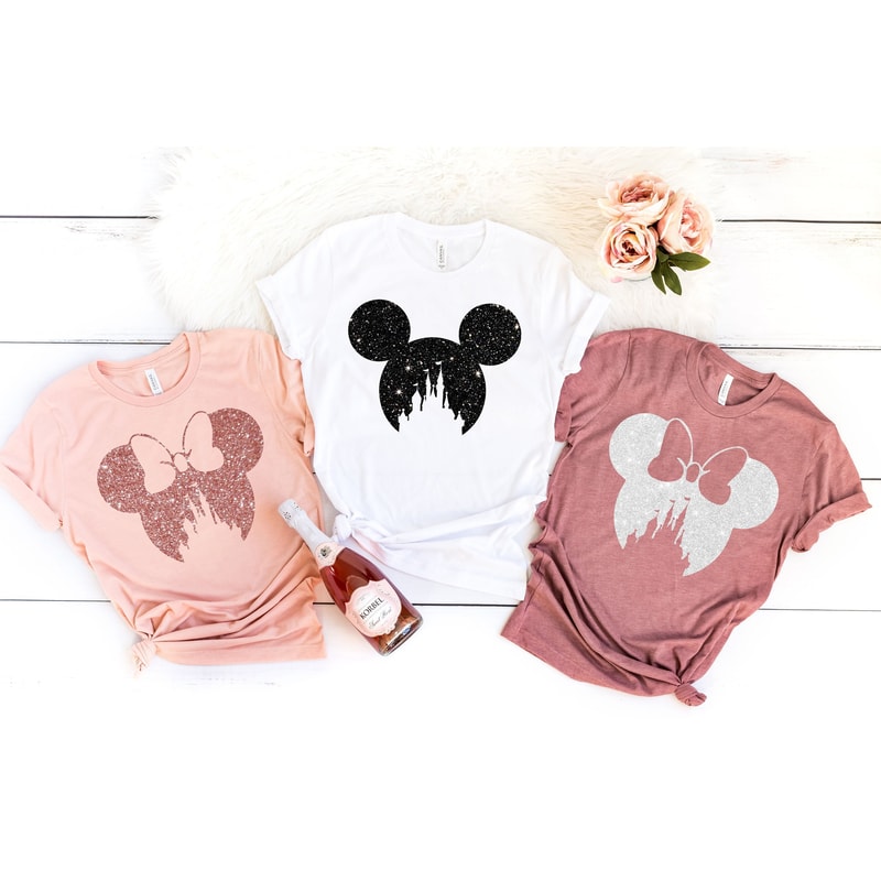 Disney Family Shirt,Disney Shirt for Women,Disney Ear Shirt,Disney Mickey Silhouette Shirt,Tshirt for KidsDisney Glitter Minnie Shirt - 3.jpg