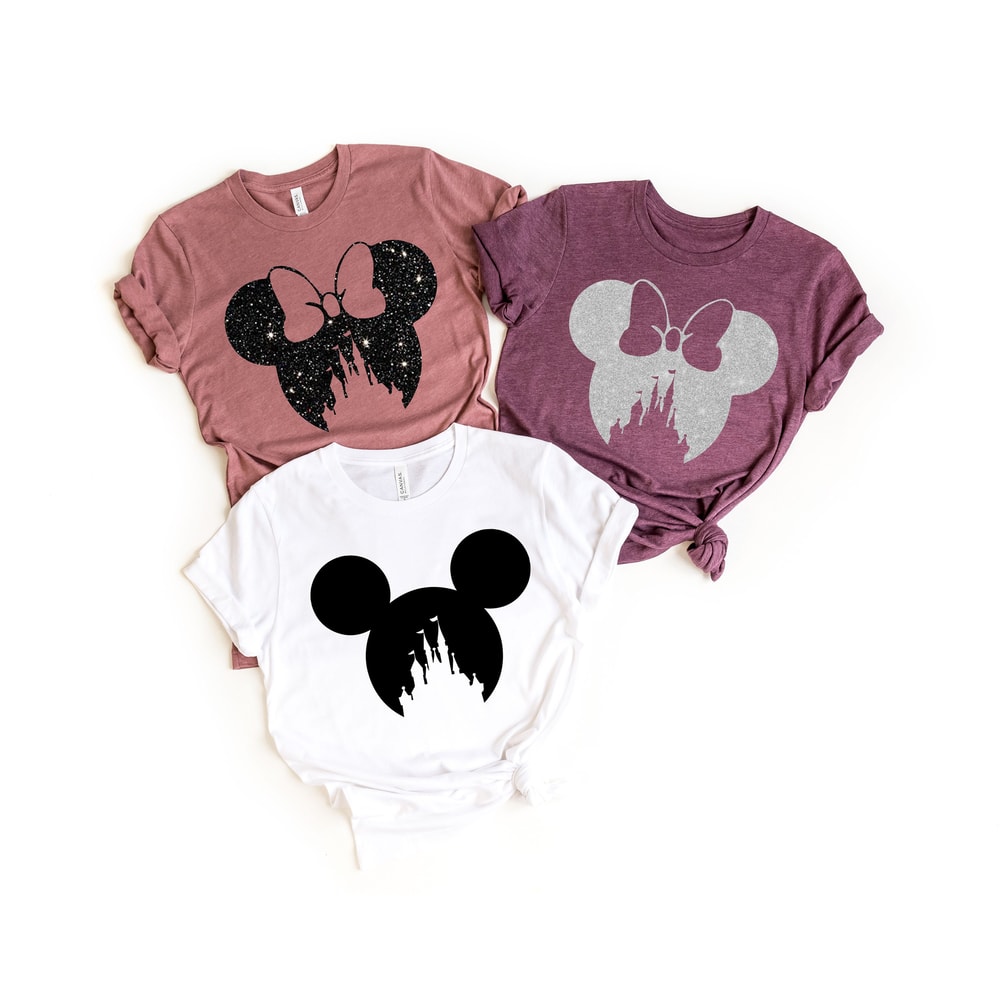 Disney Family Shirt,Disney Shirt for Women,Disney Ear Shirt,Disney Mickey Silhouette Shirt,Tshirt for KidsDisney Glitter Minnie Shirt - 4.jpg