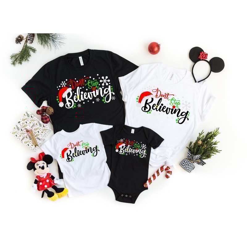 Don't stop Bellieving Shirt,Believing Shirt,Santa Shirt,Chritmas Shirt,Christmas Family Shirt,Family Matching Shirt,Family Shirt - 1.jpg