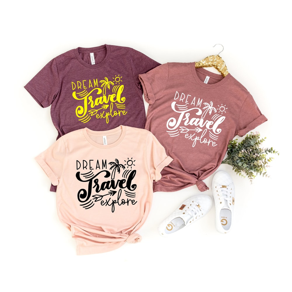 Dream Travel Shirt,Travel is My Therapy shirt,Fun Travel shirt,Traveler shirt,Gift For Her,Funny Travel Shirt,Birthday gift,Vacation shirt - 1.jpg