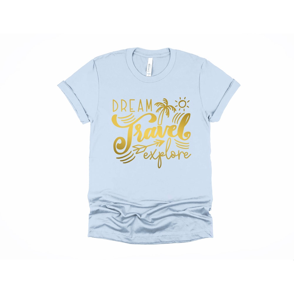 Dream Travel Shirt,Travel is My Therapy shirt,Fun Travel shirt,Traveler shirt,Gift For Her,Funny Travel Shirt,Birthday gift,Vacation shirt - 2.jpg