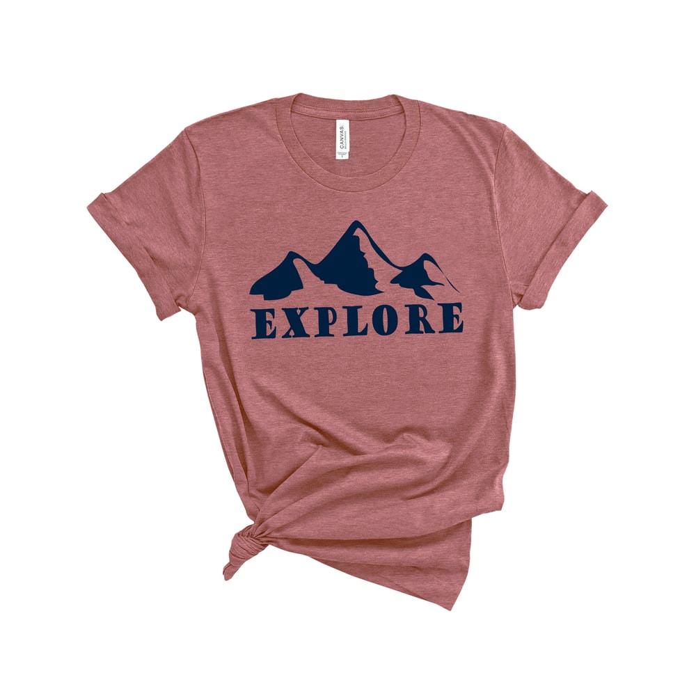 Explore Mountains Shirt, Hiking Shirt, Hike Shirt, Adventure Shirt, Outdoor Shirt, Mountain Shirt, Trendy Tee, Unisex T-Shirt, Life Shirt - 2.jpg