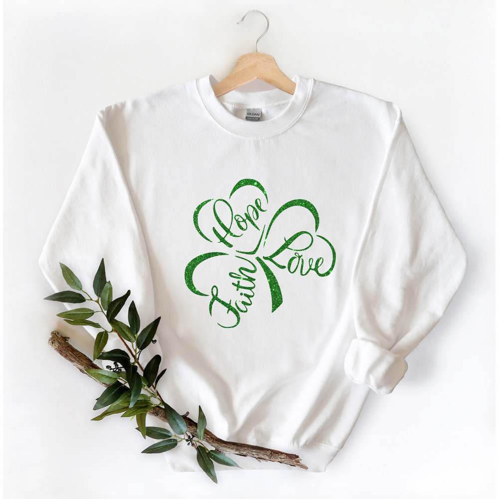 Faith Hope Love Shamrock Shirt, Womens Irish Shirt, Lucky Woman Shirt, Shamrock Shirt, St Patrick Day Shirt, Lucky Shirt, Irish Gifts - 4.jpg