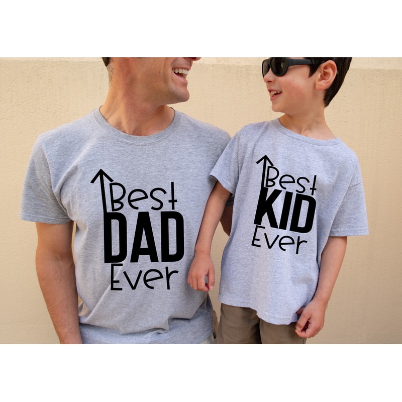 Father and Son Matching Shirts,Best Dad Ever Shirt,Best Kid Ever Shirt,Fathers Day Shirt,Dad and Son Shirt,Father Birthday Gift - 2.jpg